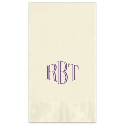 Eminent Monogram Guest Towel - Printed